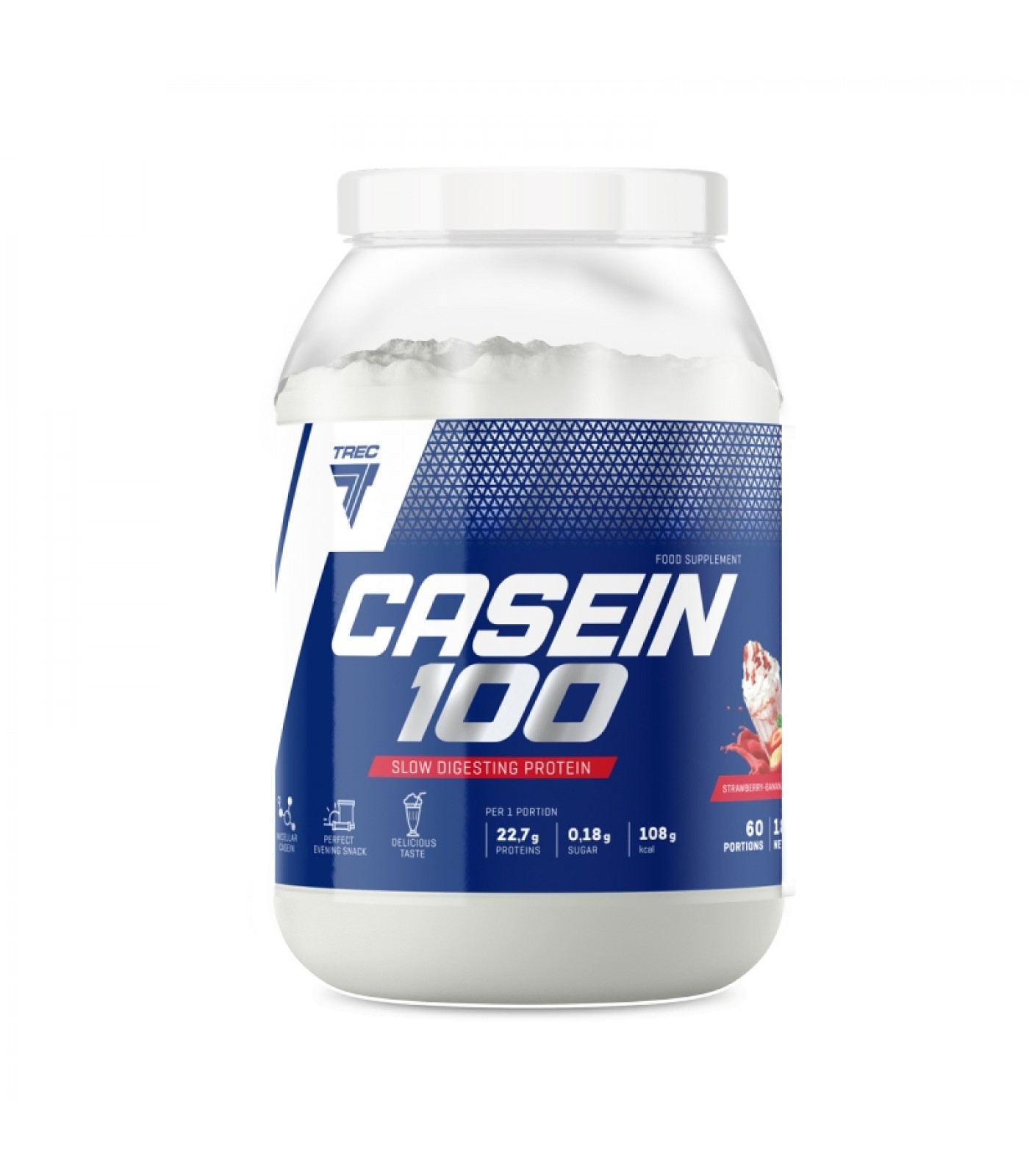 Trec Nutrition Casein 100 | Slow Digesting Protein / 600 грама